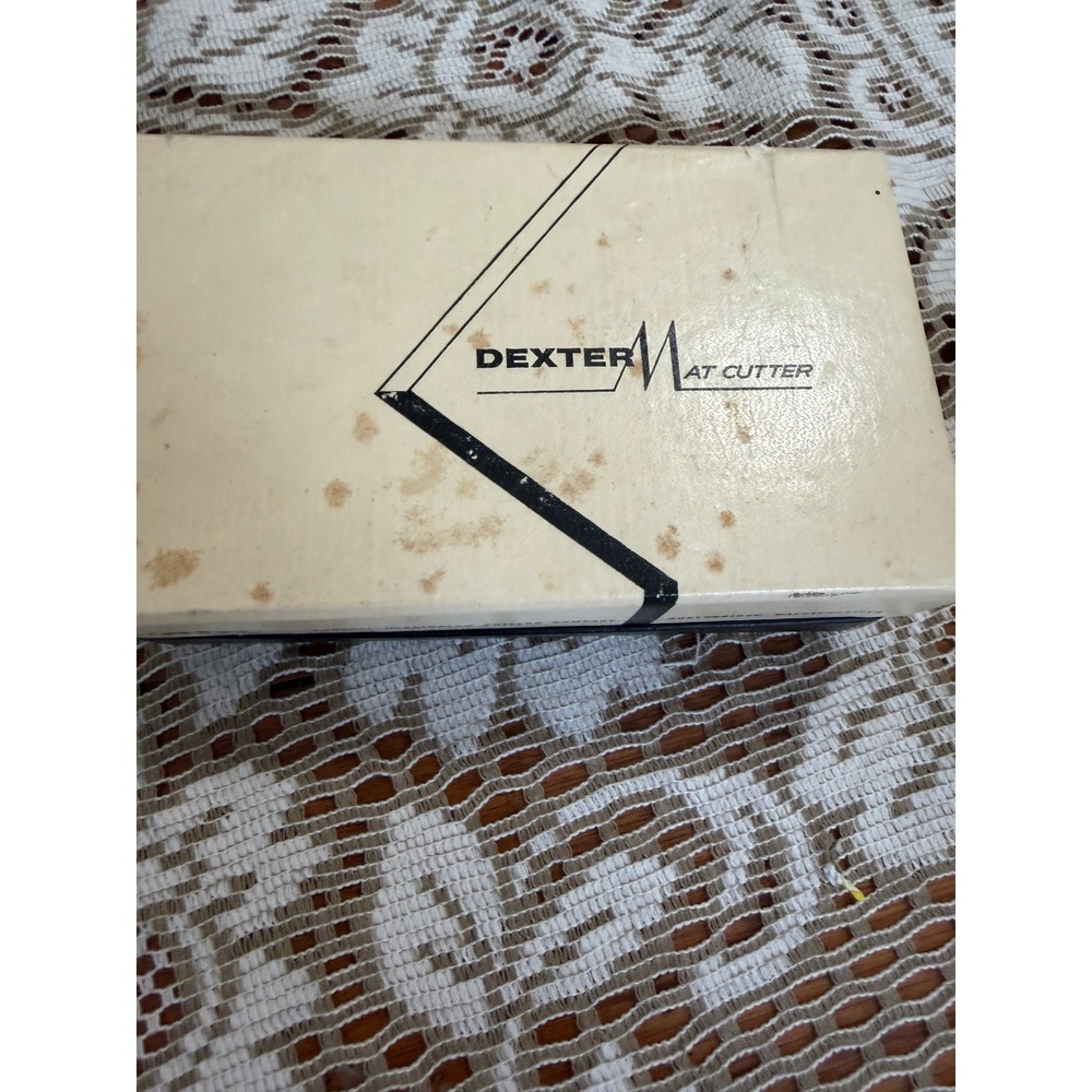 Vintage Dexter M Mat Cutter Russell Harrington Cutlery Co Chrome USA Made Boxed